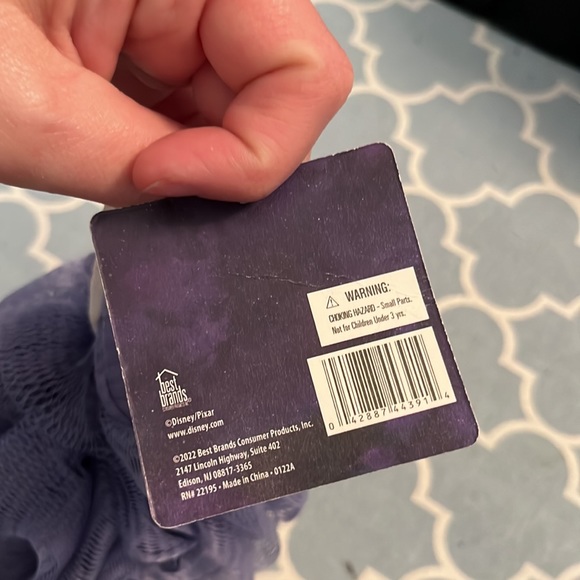 New, Never Been Used, Bath Pouf, Purple, Lightyear, Disney, Pixar - Picture 3 of 4